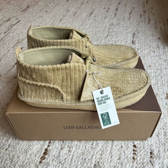 NEW Clarks x Liam Gallagher LG Collab Desert Rain Shoes Men 9 Wallabees EU 42 - Picture 8 of 15